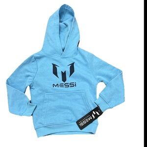Nwt Messi Collection Hoodie Sweatshirt  Toddler Boys Sz 4T Sky Blue